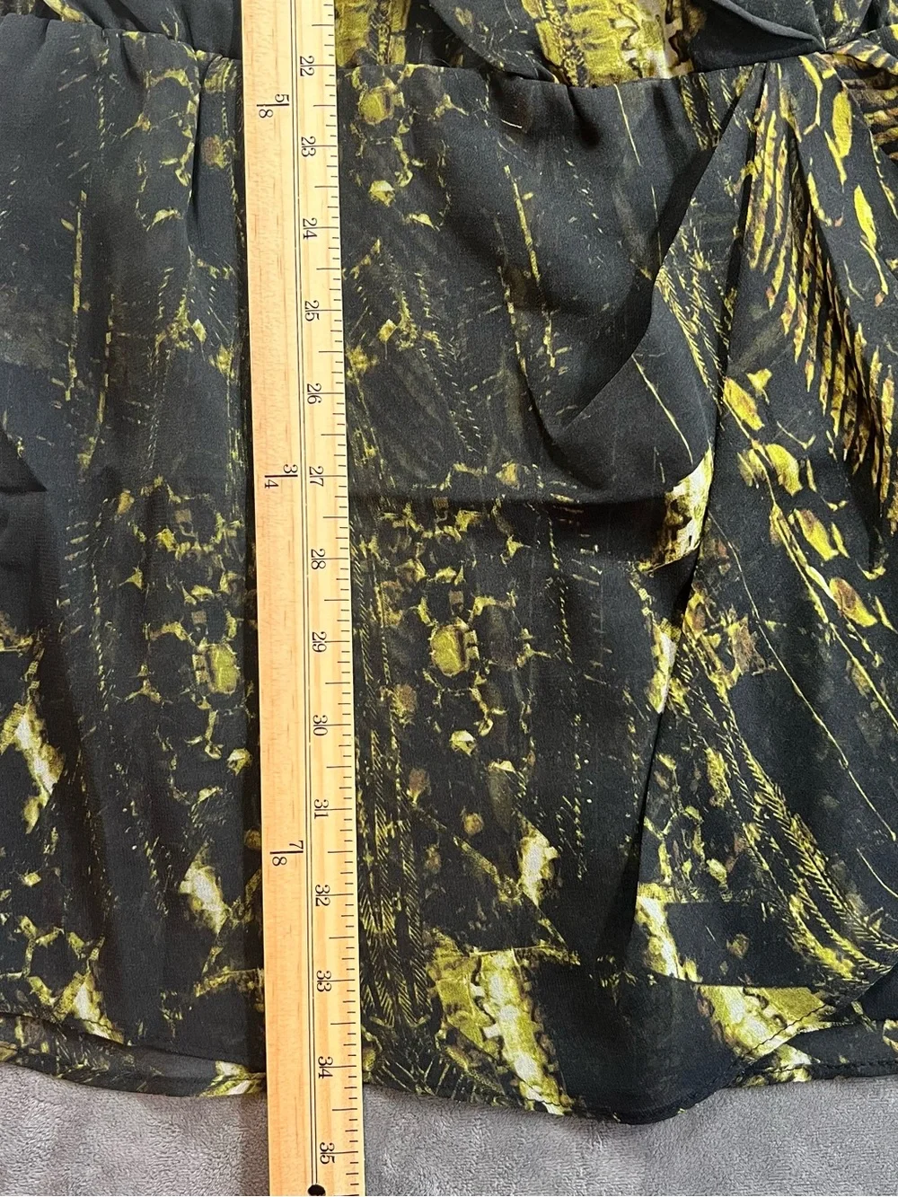IRO Black and Olive Wrap Mini Dress - Picture 5 of 6